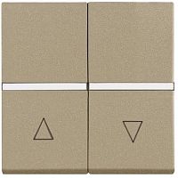 Выключатель жалюзи без фиксации без рамки ABB Niessen Zenit 1-кл. 2 мод. N2244 CV шампань картинка